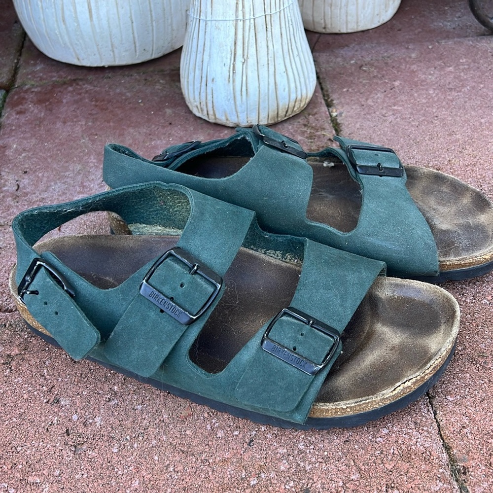 Green Birkenstocks